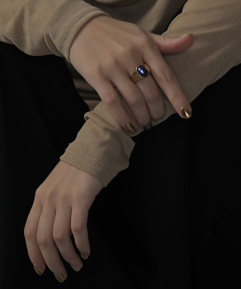 金属アレルギー対応 ストーンリング サージカルステンレス