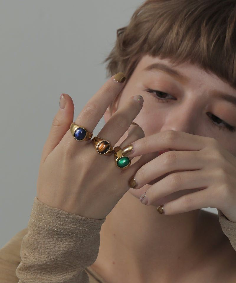 金属アレルギー対応 ストーンリング サージカルステンレス