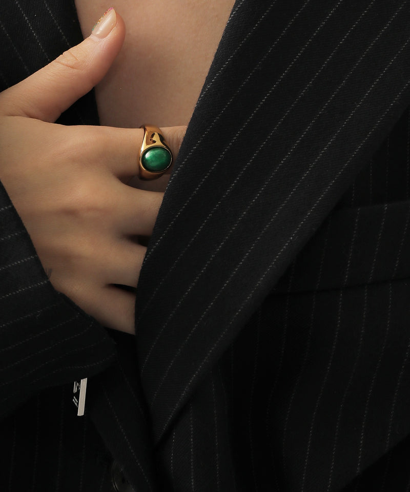 金属アレルギー対応 ストーンリング サージカルステンレス