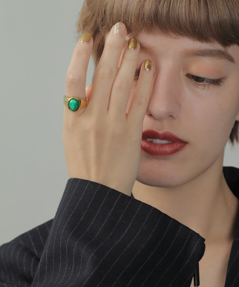 金属アレルギー対応 ストーンリング サージカルステンレス