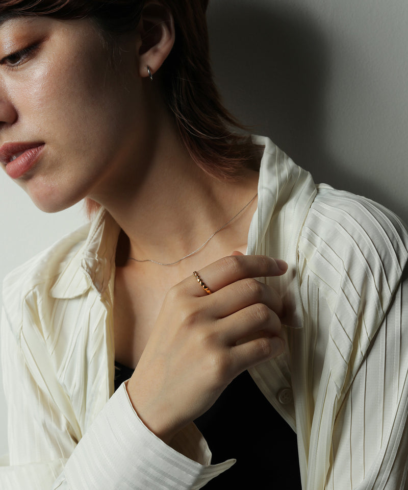 金属アレルギー対応 ハートモチーフリング サージカルステンレス