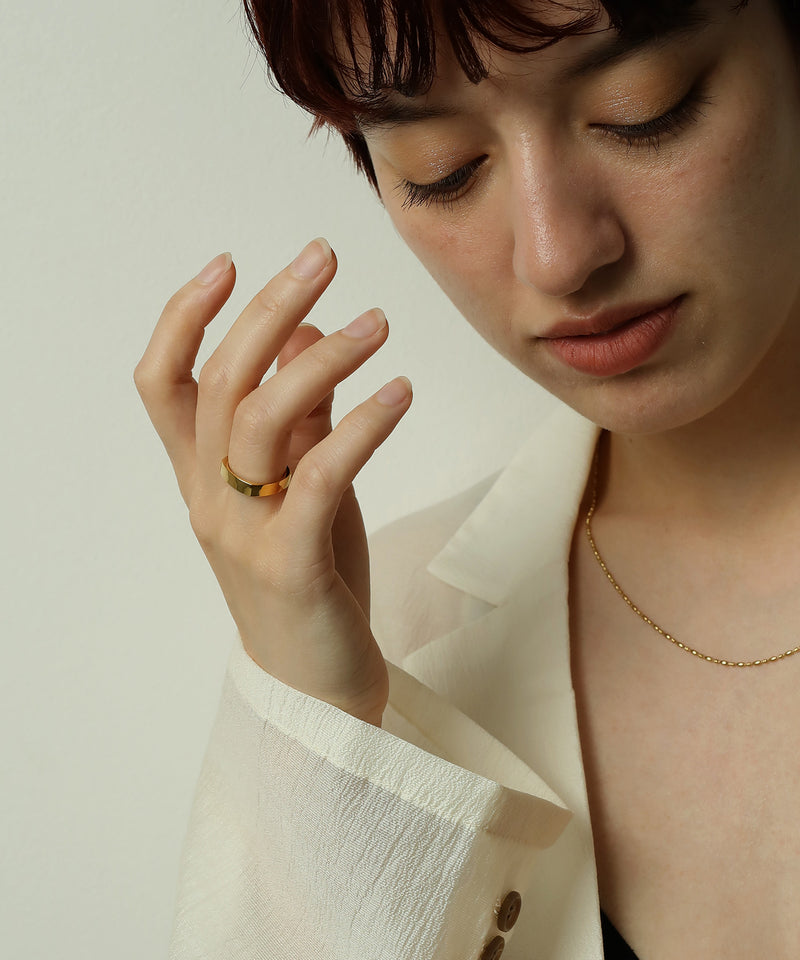 存在感のある幅広リング