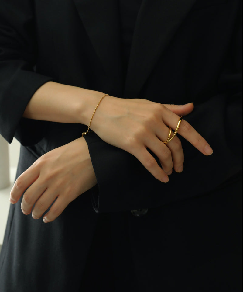 【ORLEAN】 ニュアンスダブルフィンガーリング サージカルステンレス