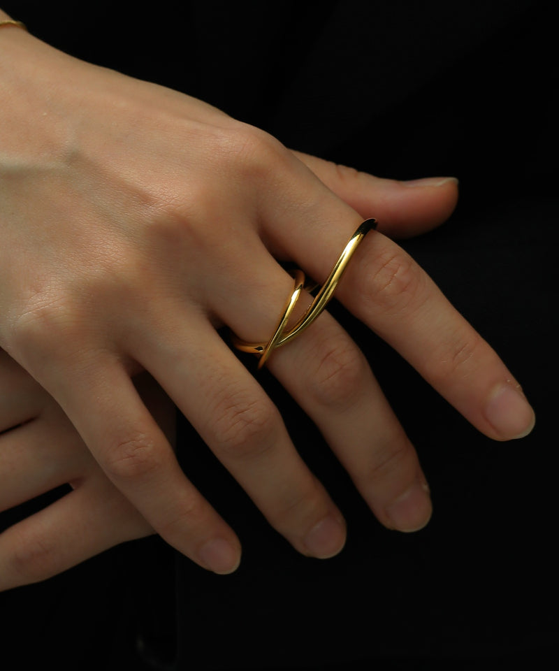 【ORLEAN】 ニュアンスダブルフィンガーリング サージカルステンレス